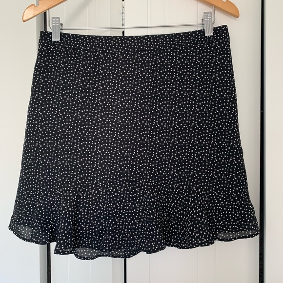 J. Crew printed star mini skirt, black ivory - Picture 2 of 10